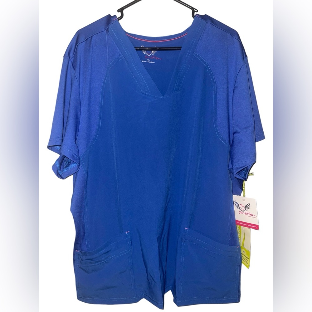 NWT Royal blue Smitten by Landau Scrub Set size 3XL.